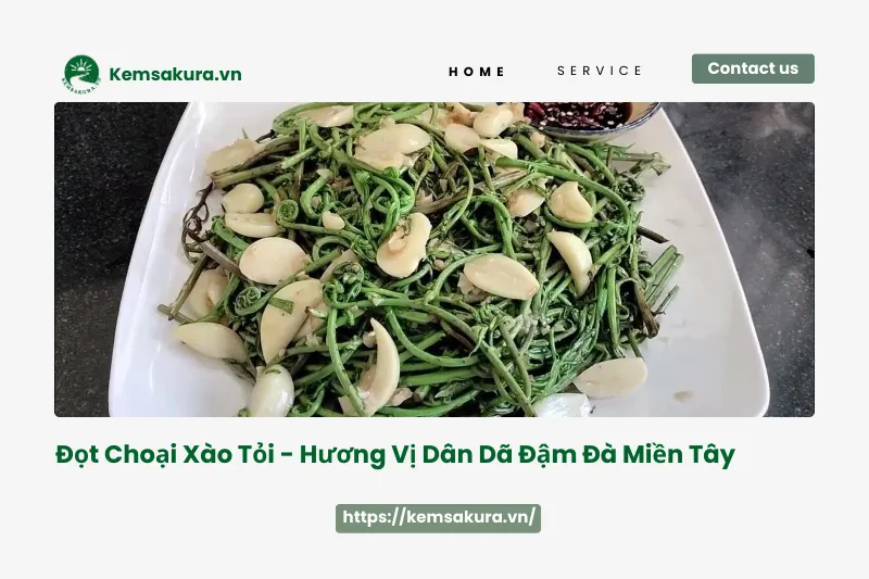 Đọt choại xào tỏi: Đặc sản Hậu Giang, cách làm đơn giản