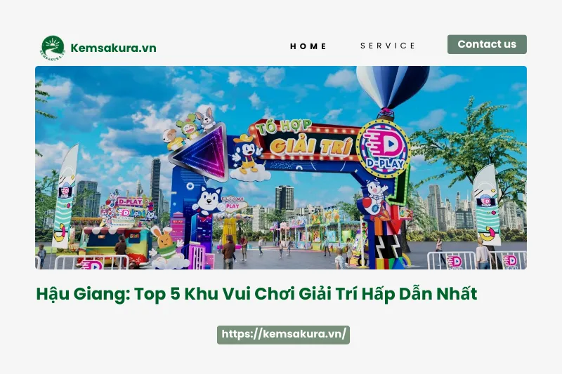 Hậu Giang: 5 khu vui chơi giải trí đa dạng, phù hợp mọi đối tượng