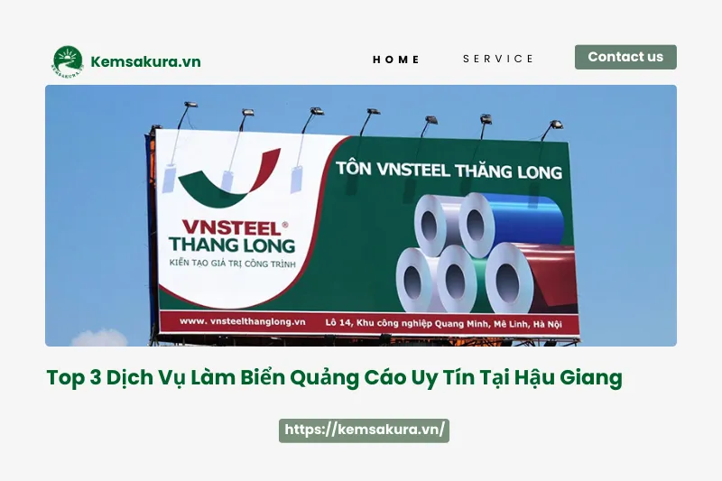 Top 3 dịch vụ làm biển quảng cáo giá tốt, uy tín tại Hậu Giang